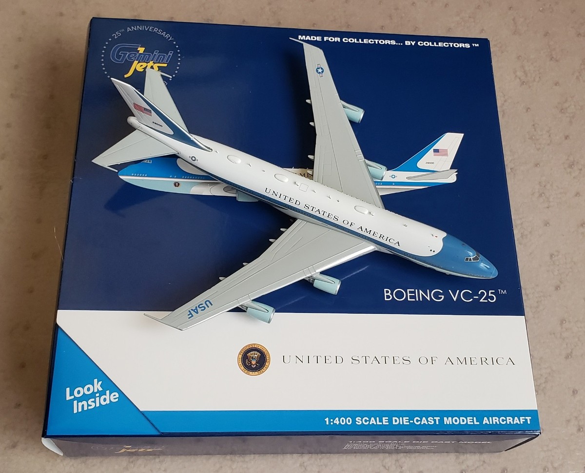 Boeing 747-200 VC-25A 限定版 528 Gemini Jets Boeing 747-200 VC-25A Air Force One 28000 1:400 | eBay