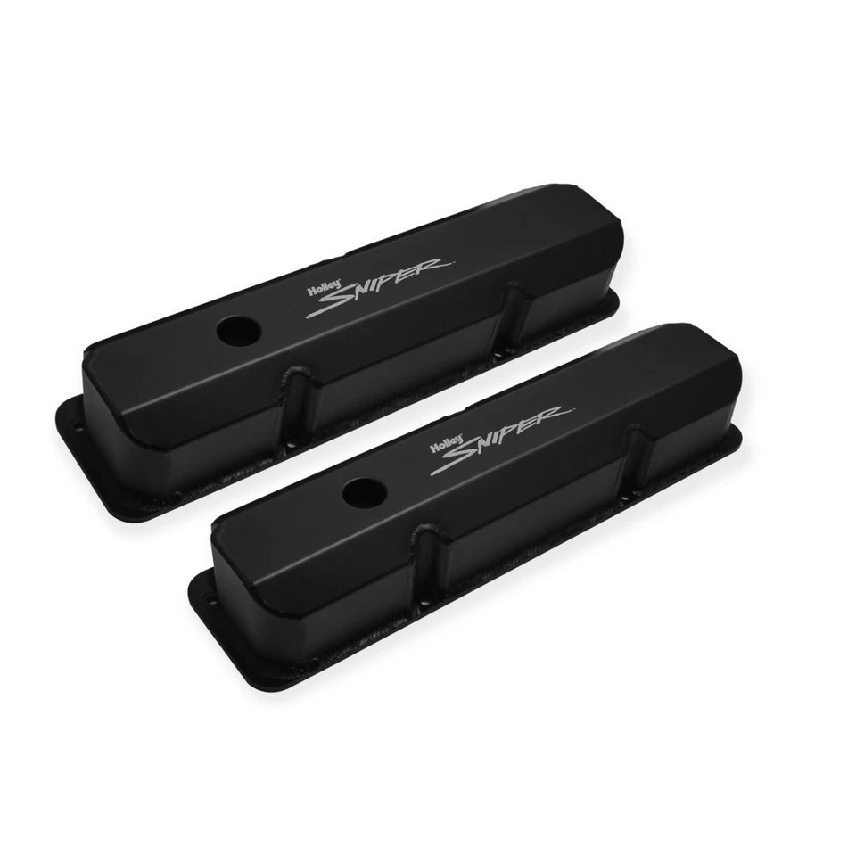 Juego de 2 cubiertas de válvula de aluminio Holley 890001B para Ford Mustang 1967-1970 6,4 7,0 Foto 2 de 4