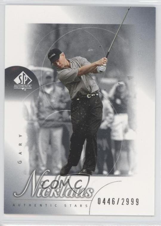 2001 SP Authentic Authentic Stars 446/2999 Gary Nicklaus #82 Rookie RC 0a1