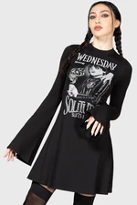 KILLSTAR On Wednesdays Skater Dress In Black