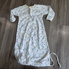 Vintage Carter's Newborn Baby Layette Size Sleep Sack Gown USA Star Print