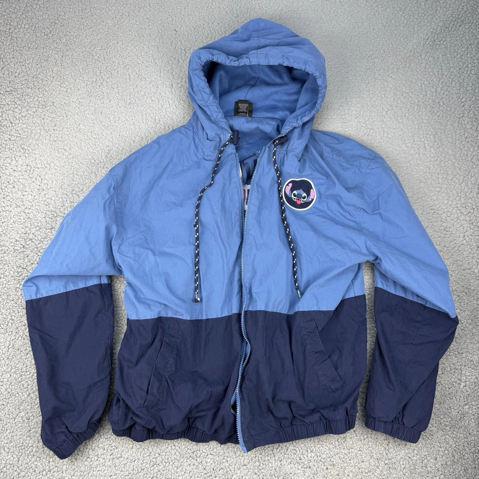 Chaqueta Disney Lilo and Stitch para mujer grande azul bloques de colores exclusiva de BoxLunch Foto 2 de 4