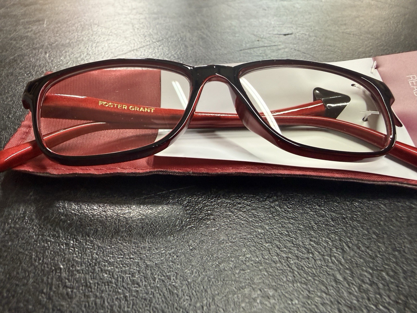 Foster Grant Women's Reading Glasses Kinsey Red +1.75