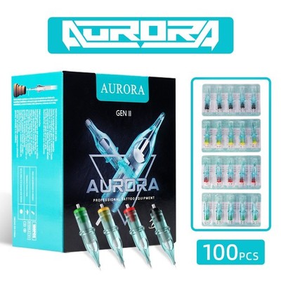100Pcs Assorted Mixed Tattoo Needle Cartridges   All Sizes for Lining & Shading