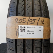 16 INCH TYRE 205/55/16 PIRELLI P7 PART WORN