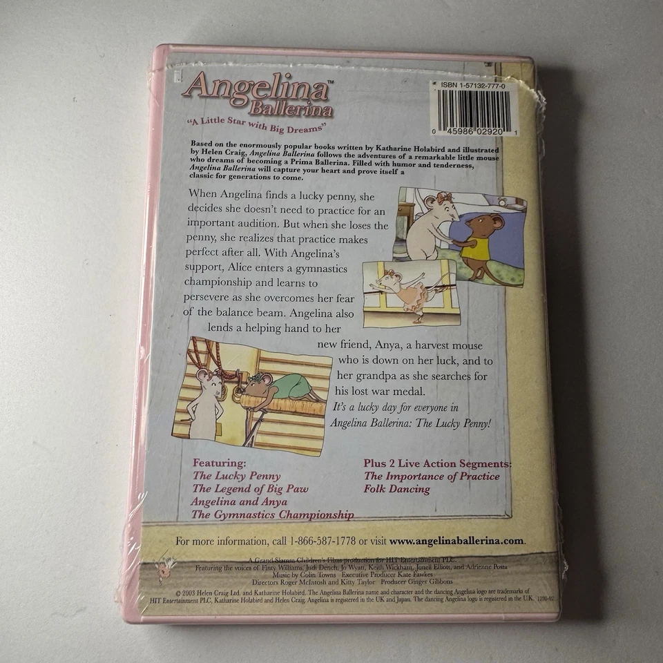 Angelina Ballerina The Lucky Penny DVD Good Condition DVD Hit Entertainment - Image 2 of 4
