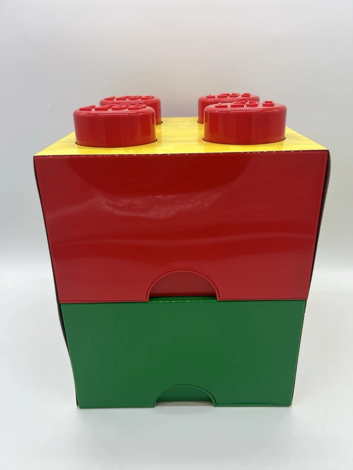 LEGO Storage Brick Box 4 Knobs Set of 2 Pieces - Image 2 of 2