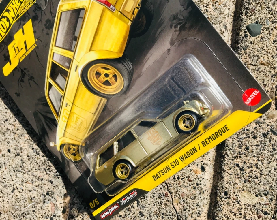 HOT WHEELS CAR CULTURE JAPAN HISTORICS 5 DATSUN 510 WAGON CHASE 0/5 - Image 3 of 4