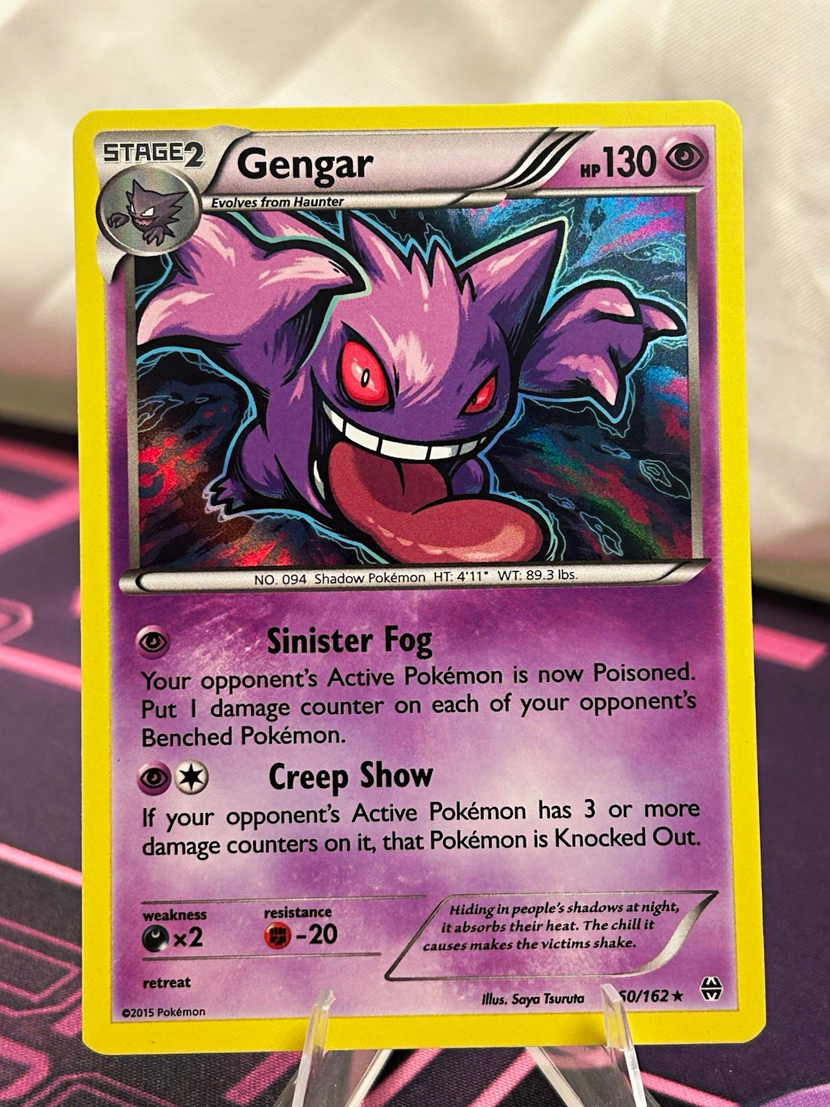 The Pokémon Company Gengar Breakthrough Holo Rare 60/162 Stage 2 HP 130 2015