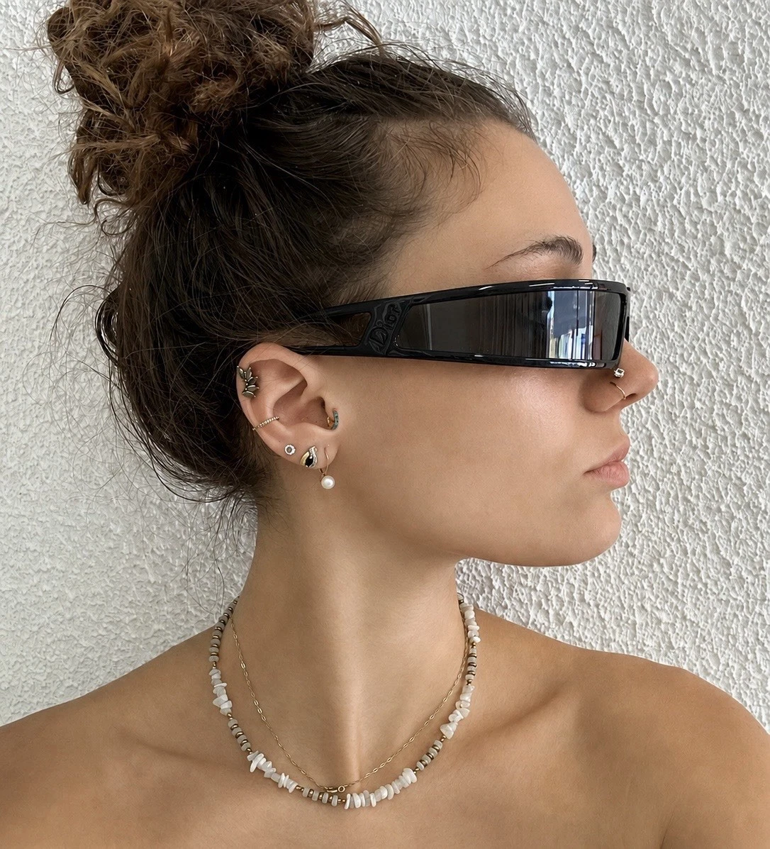 Lunettes bandage Dior dans sa boite 1d28 80 Collection Automne/Hiver 2003 ￼