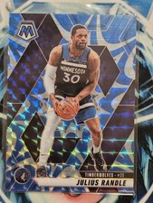2024-25 Panini Mosaic - Julius Randle #107 Reactive Blue Mosaic Prizm