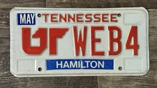 Rare 90s University of Tennessee Vols License Plate-WE BE FOR VOLS Vanity