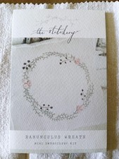 Very Pretty Embroidery by Nicki Franklin at The Stitchery.  Ranunculus Wreath