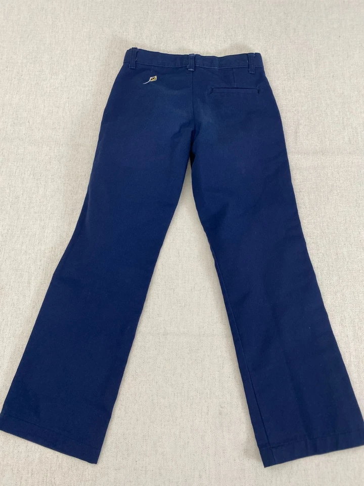 Pantalones K12 Gear Niñas Talla 7 Azul Marino Pierna Recta Bolsillos Ropa Escolar Uniforme Foto 2 de 4