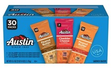 Austin Variety Pack Sandwich Crackers, Single Serve Snack Crackers, 30 Count