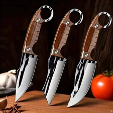 3PCS Stainless Steel Boning Knife Set Kitchen, Chef, Hunting, Camping Knives