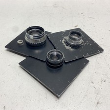 Lot of 3 Assorted Darkroom Enlarging Lenses 50mm, 135mm 90mm