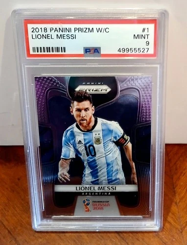 Lionel Messi 2018 Panini Prizm World Cup Russia Argentina #1 PSA 9 MINT