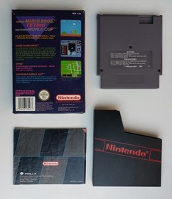 Super Mario Bros Tetris Nintendo World Cup 3 in 1 NES cartucho super PAL B CIB