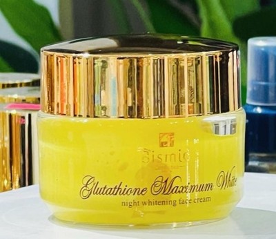 glutathione night cream Bismid Glutathion Maximum White Face x 1 It contains specially selected Calcium Gluconate Size:500 grams A place to stand: