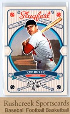 2019 Panini Leather & Lumber #SF-9 Ken Boyer Slugfest