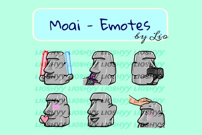 Moai Twitch-Emotes