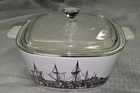 Vintage HTF Corning Ware 1 3/4 Quart Renaisance Pattern Pyrex Lid