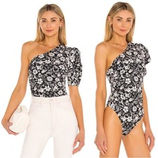 Intimately Free People Somethin' 'Bout You Floral One Shoulder Bodysuit Large