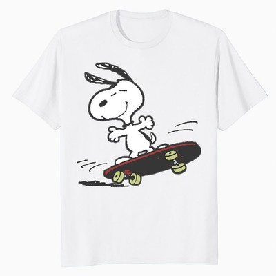 Peanuts Snoopy Skateboard Deck Epic Retro 90s Ironic Skater Herren T-Shirt