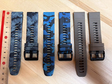 Lot of 3 22mm Quick-Fit Silicone Straps for Garmin Sport Watches 120/80mm