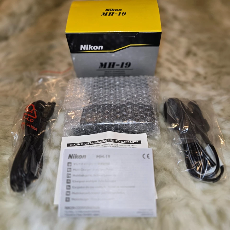 NIKON MH-19 Dual Battery Charger EN3/EN4 Li-ion Batteries F5 F100 & D Cameras - Image 2 of 4