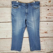 Duluth Trading Mens Jeans Mens 40 42 Blue Denim Work Wear Pants