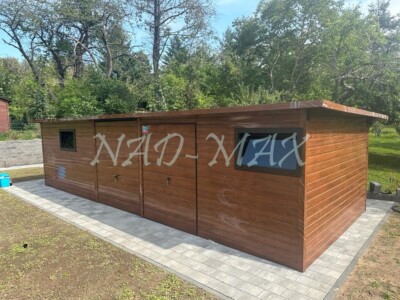 +Blechgarage 9x3,5m Lagerraum Mehrzweckraum Fertiggarage Gartencontainer