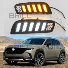 LED Daytime Running Light Driving Lamp w/ Turn Signal for Mazda CX-50 2023 2024