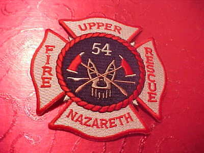 Nazareth  Fire Dept. Pennsylvania fire patch 3.75" x 3.75" size
