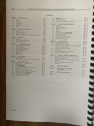 NFPA 16 Standard für die Installation von Schaum-Wasser-Sprinklern 2019 ringgebunden - Bild 3 von 4