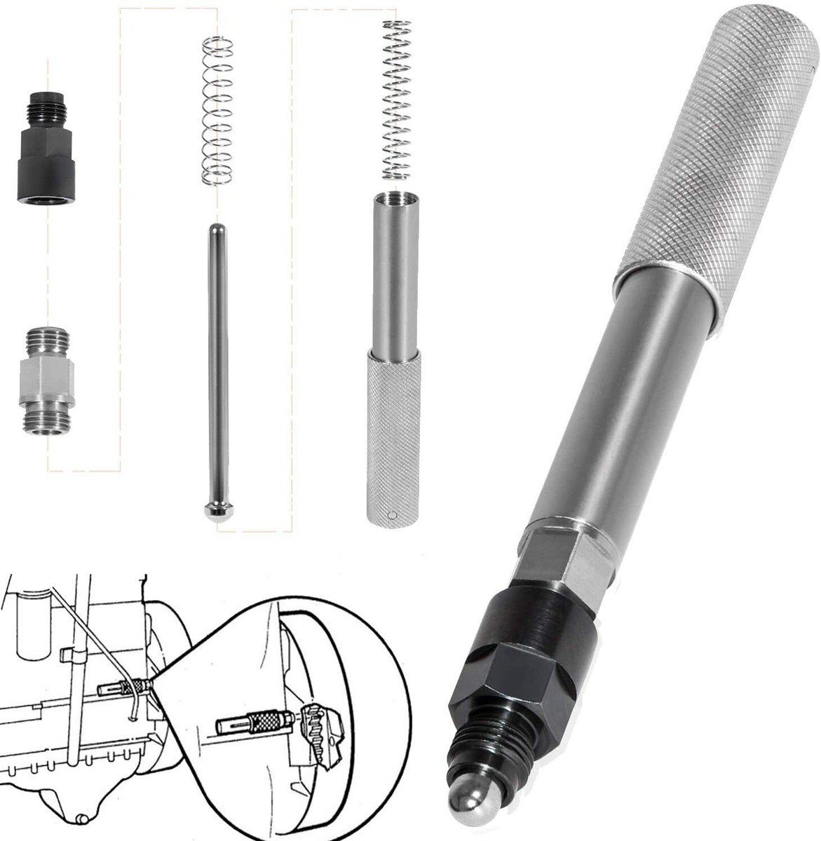Automatic Engine Timing Pin for Caterpillar 3200, 3300 C-7 C-9 C