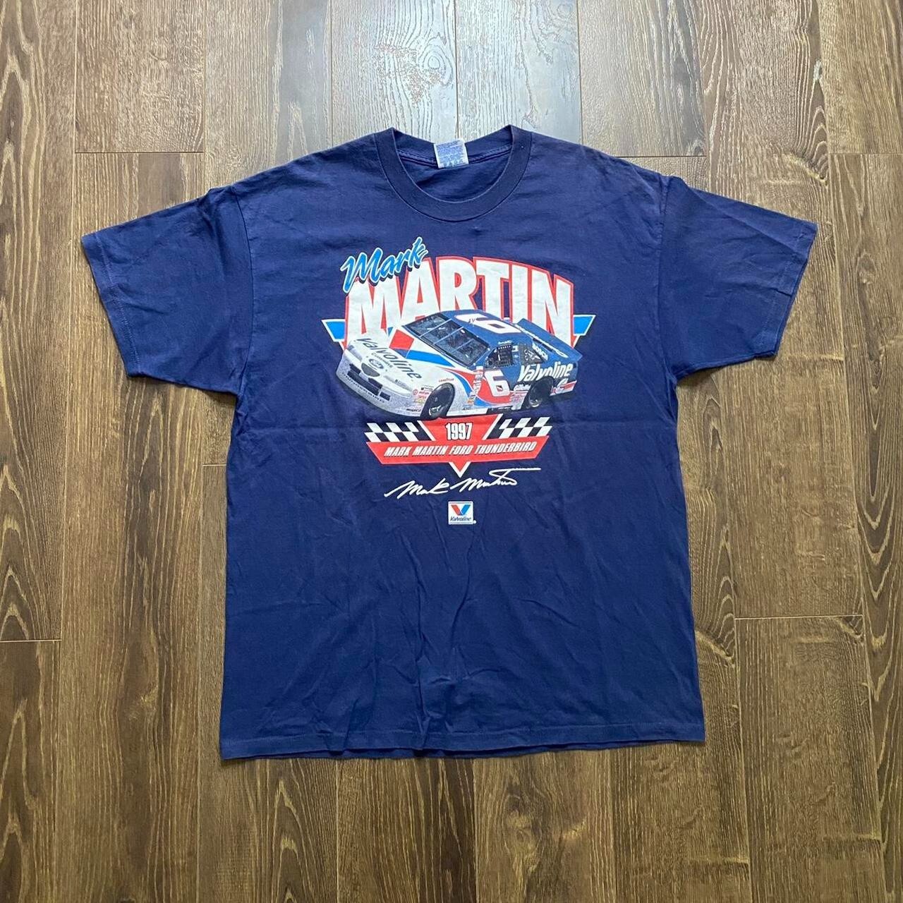 vintage mark martin 1997 nascar tee  Size;Xl navy