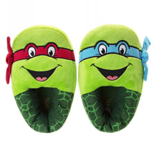 NINJA TURTLES LEO RAPH Extra Plush Slippers Kids Sizes 11-12, 13-1, or 2-3 NWT
