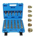 <!--F#f_0-->114pc Oil Pan Drain Sump Plug Key Thread Repair Auto Tool Kit:M13-M22 6 Size<!--F/-->