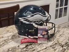 Brandon Graham Philadelphia Eagles Autographed Auth Helmet Helmet W/ Inscrip JSA