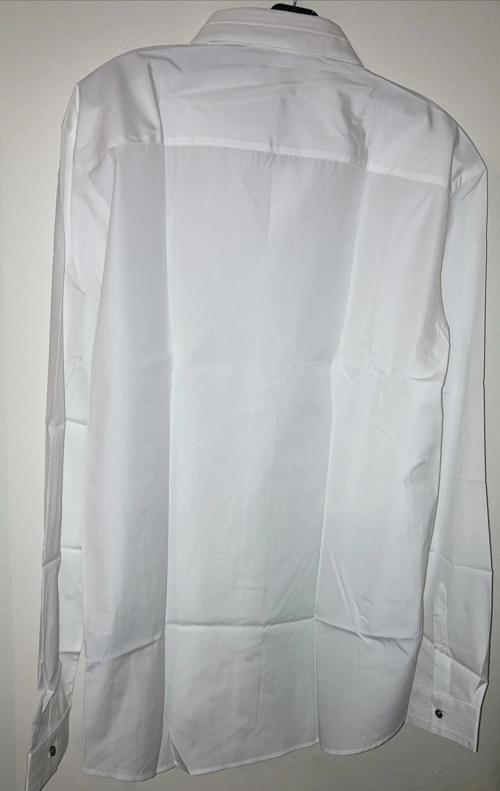 Camicia bianca classica uomo Versace Camisia tessuto autentica nuova con etichetta taglia 43 cotone