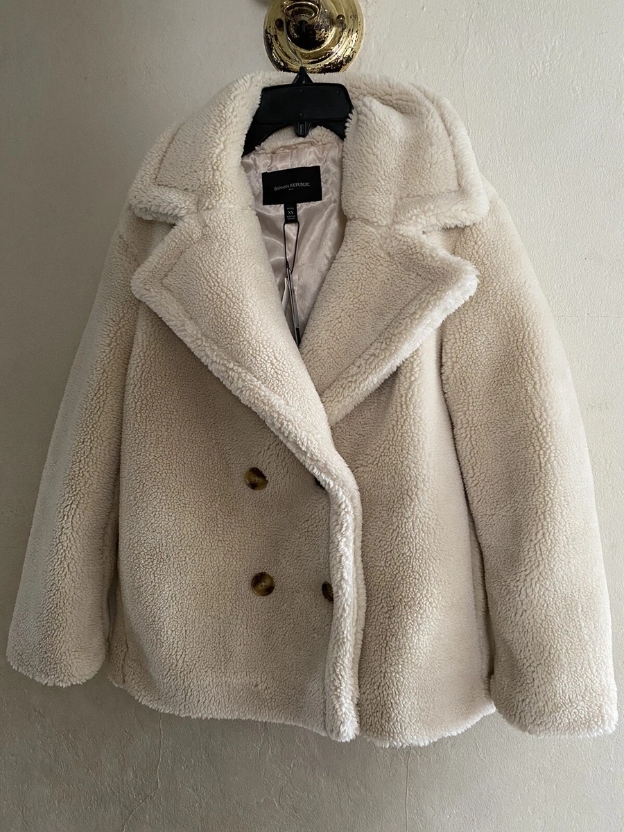 Teddy long shop coat banana republic