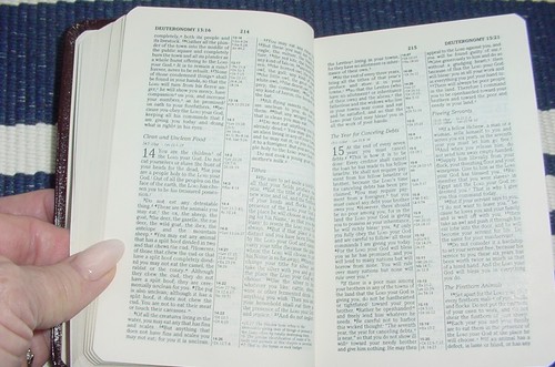 1989 Compact Reference Bible Zondervan Bonded Leather 1st Printing Belgium - Imagen 8 de 15