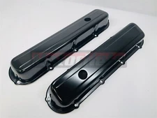 Cadillac 68-84 Black Short Valve Covers 2-13/16" Stock 368-425-472-500 Hot Rod