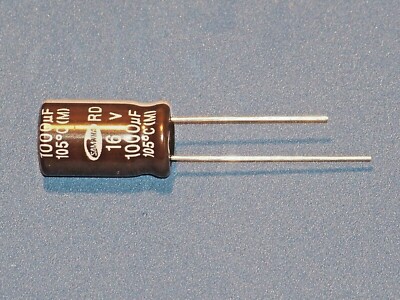 Elko, radial, 1000µF (1000uF) / 16V / 105°C - Samwha RD - Menge nach Wunsch