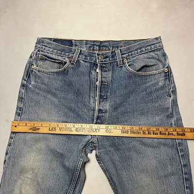 Vintage 90s Levi's 501XX Denim Jeans Made In USA 36x40 Fit 33x35