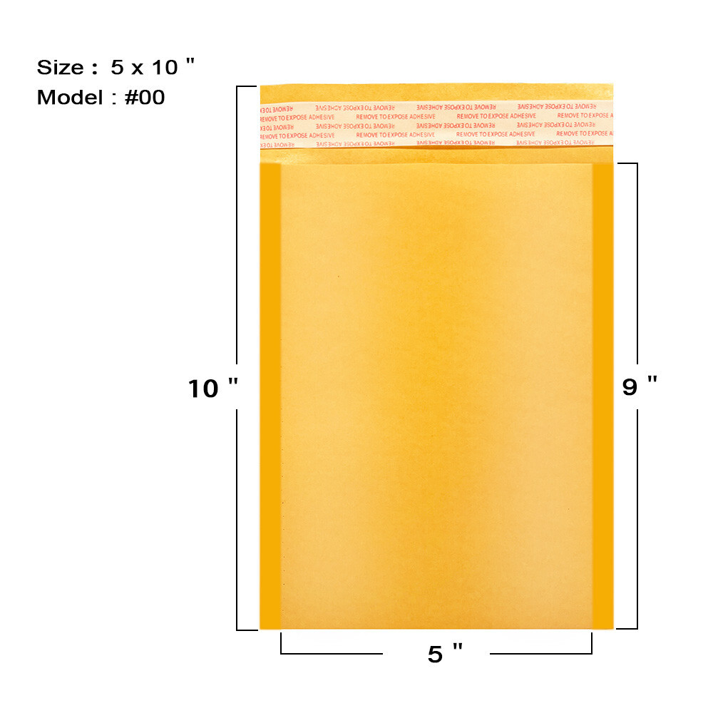 Shipping Supplies Bulk 250 Pack 5x10 Inch Kraft Bubble Mailers - Self Seal Shipping Envelopes With Bubble Protection Moissanite Ring - Foto 6