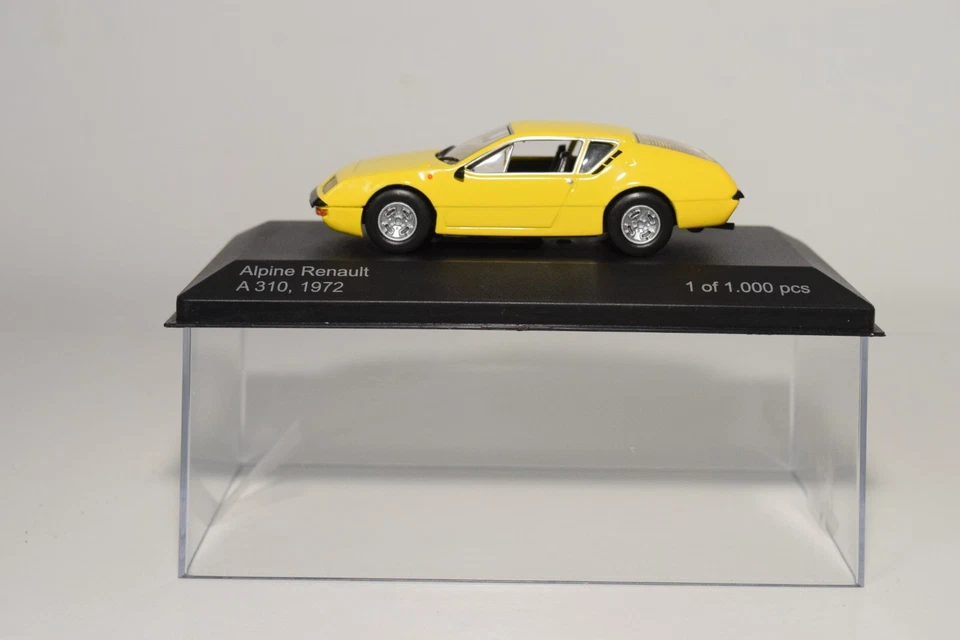 A78 1:43 CAJA BLANCA WB160 RENAULT ALPINE A310 A 310 1972 AMARILLO SIN USAR, EN CAJA Foto 2 de 4
