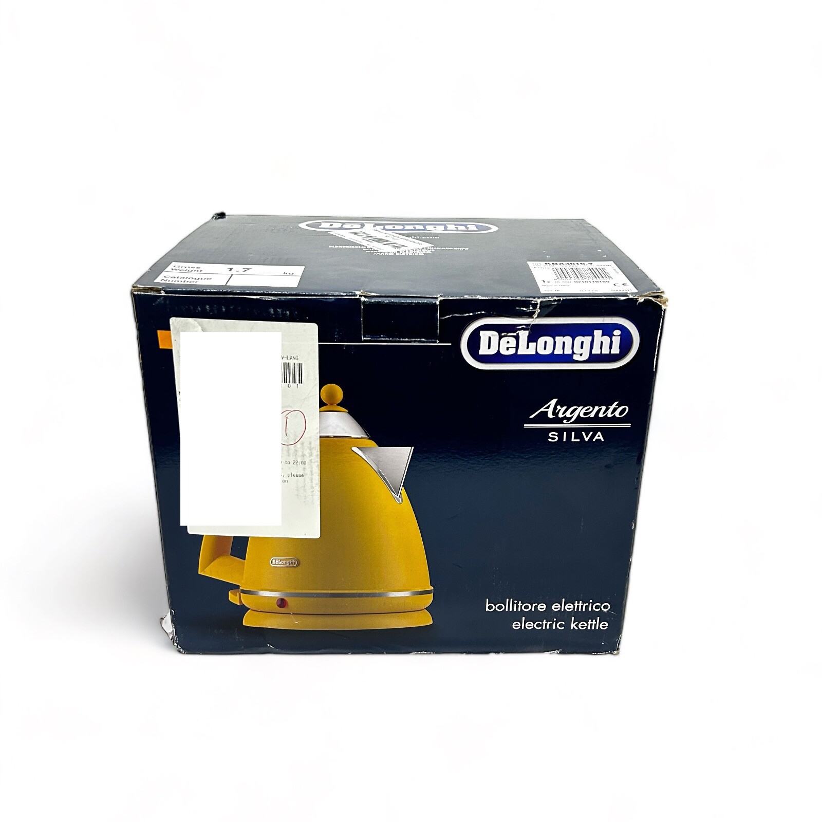 De'Longhi KBX3016.Y Argento Silva Cordless Electric Kettle Yellow eBay